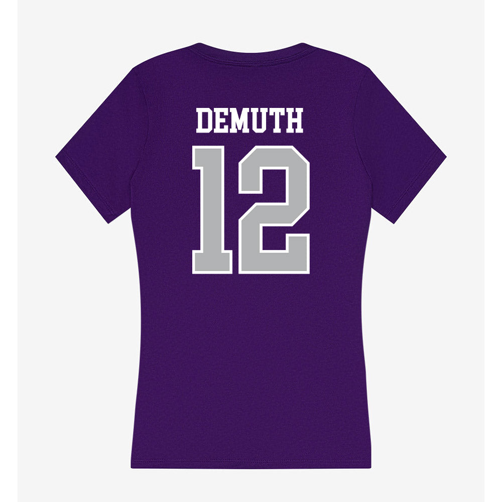 SBU - NCAA Women's Volleyball : Marissa Demuth - Classic Shersey Women's V-Neck T-Shirt-1