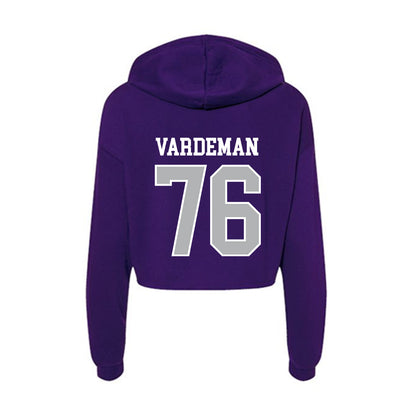 SBU - NCAA Football : Jackson Vardeman - Classic Shersey Women's Crop Fleece Hoodie-1