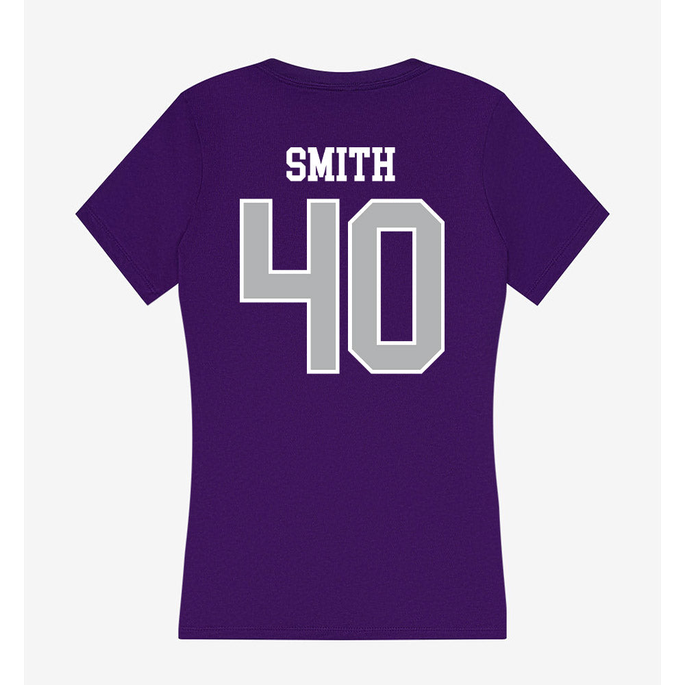 SBU - NCAA Football : Finn Smith - Classic Shersey Women's V-Neck T-Shirt-1
