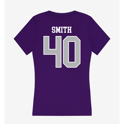 SBU - NCAA Football : Finn Smith - Classic Shersey Women's V-Neck T-Shirt-1