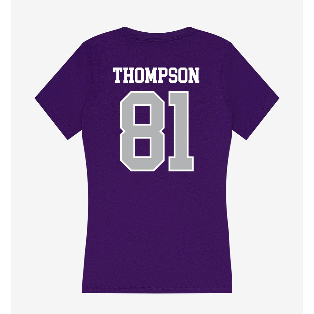 SBU - NCAA Football : Alexzander Thompson - Classic Shersey Women's V-Neck T-Shirt-1