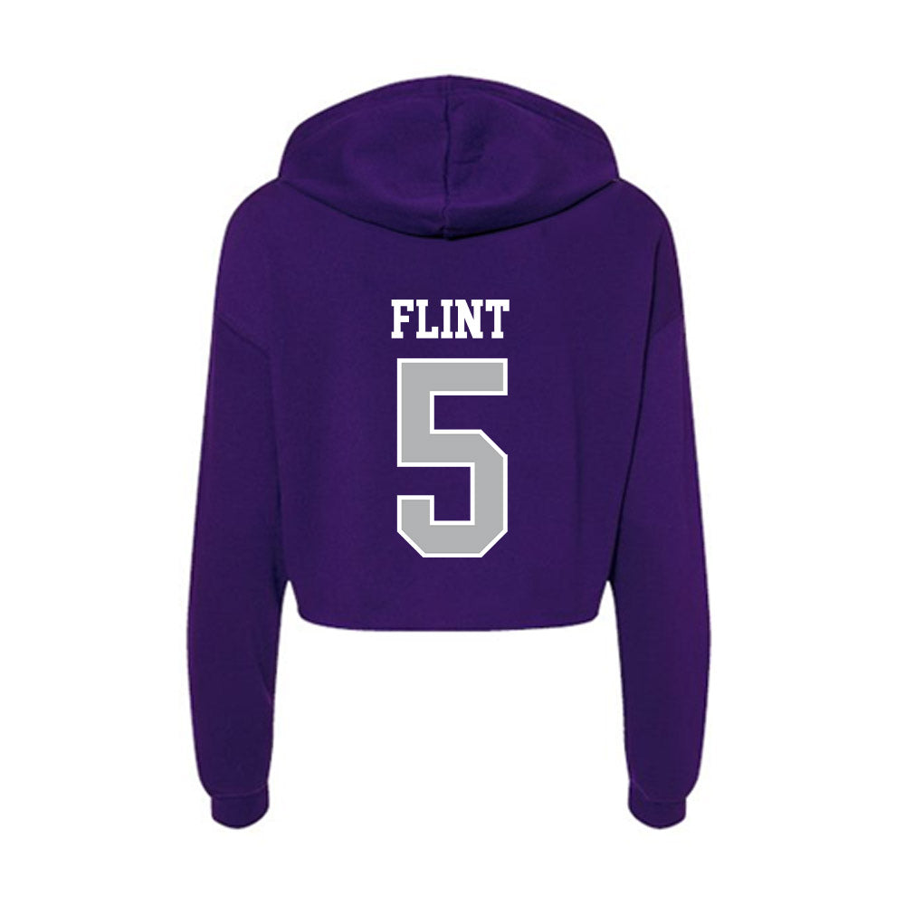 SBU - NCAA Football : Keivon Flint - Classic Shersey Women's Crop Fleece Hoodie-1
