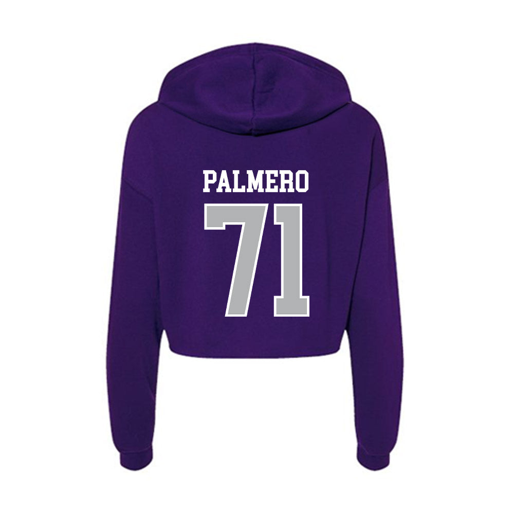 SBU - NCAA Football : Allen Palmero - Classic Shersey Women's Crop Fleece Hoodie-1