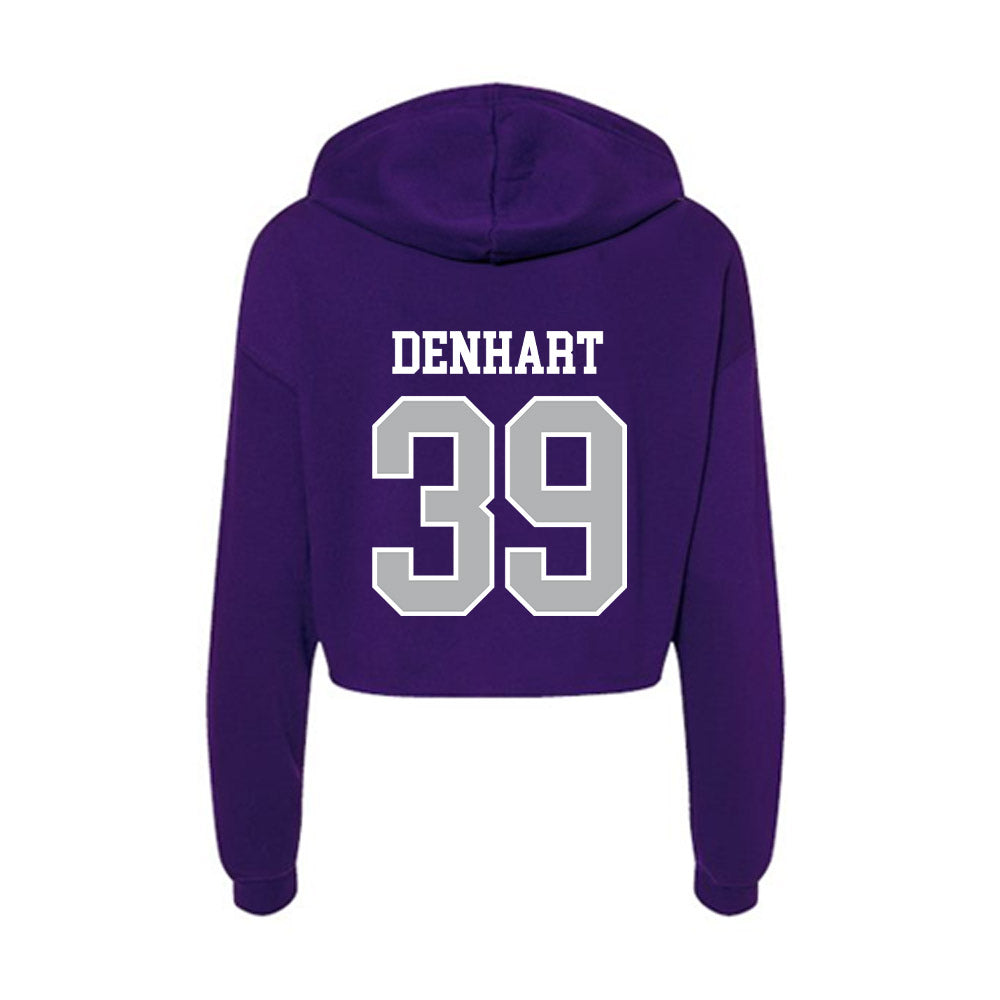 SBU - NCAA Football : Garrett Denhart - Classic Shersey Women's Crop Fleece Hoodie-1