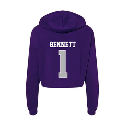 SBU - NCAA Softball : Joscelyn Bennett - Classic Shersey Women's Crop Fleece Hoodie-1