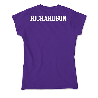 SBU - NCAA Men's Swimming & Diving : Sam Richardson - Classic Shersey Soft Style Women’s T-Shirt-1