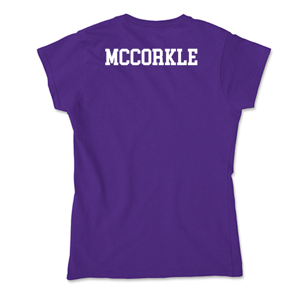 SBU - NCAA Men's Swimming & Diving : Ian McCorkle - Classic Shersey Soft Style Women’s T-Shirt-1