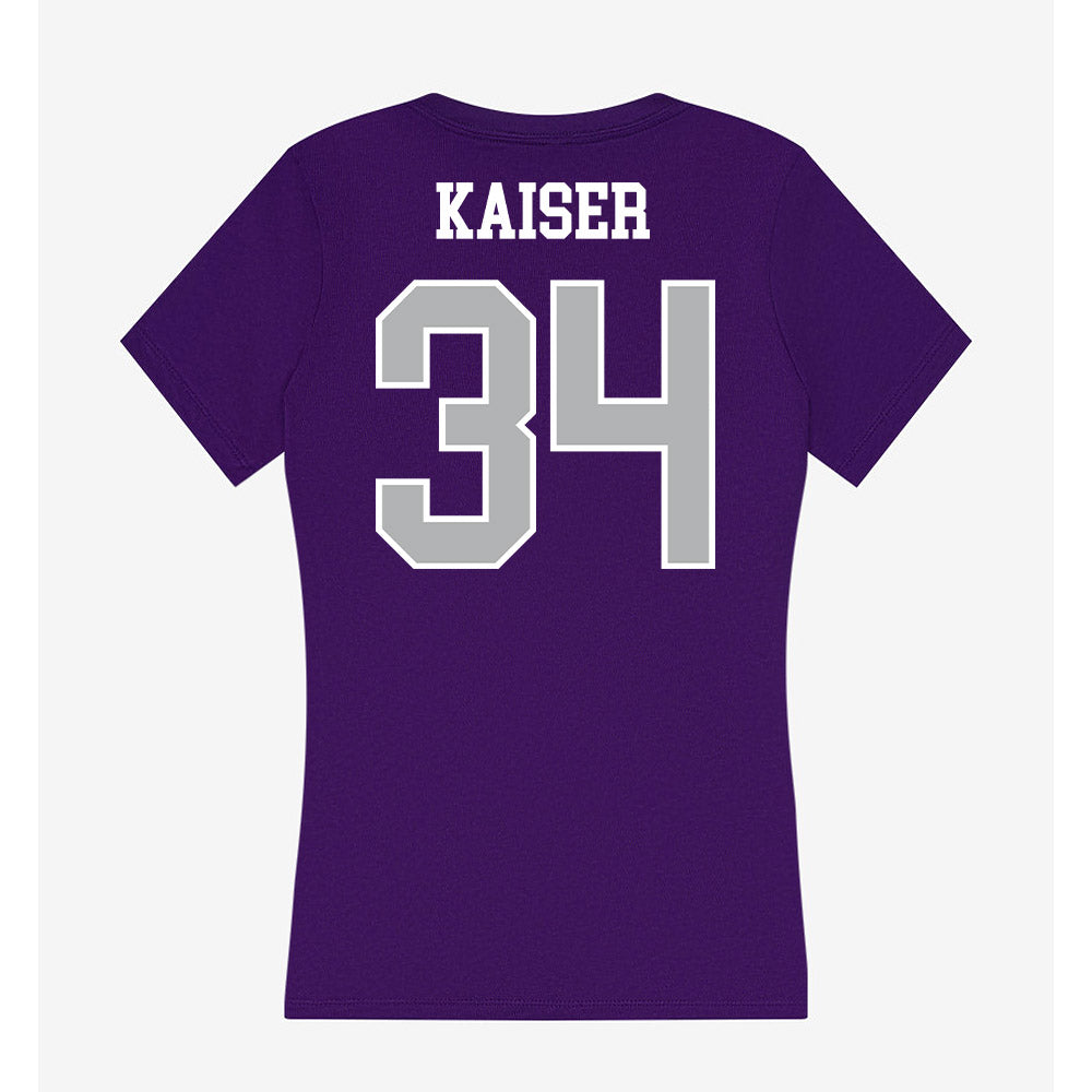 SBU - NCAA Baseball : Ryne Kaiser - Classic Shersey Women's V-Neck T-Shirt-1