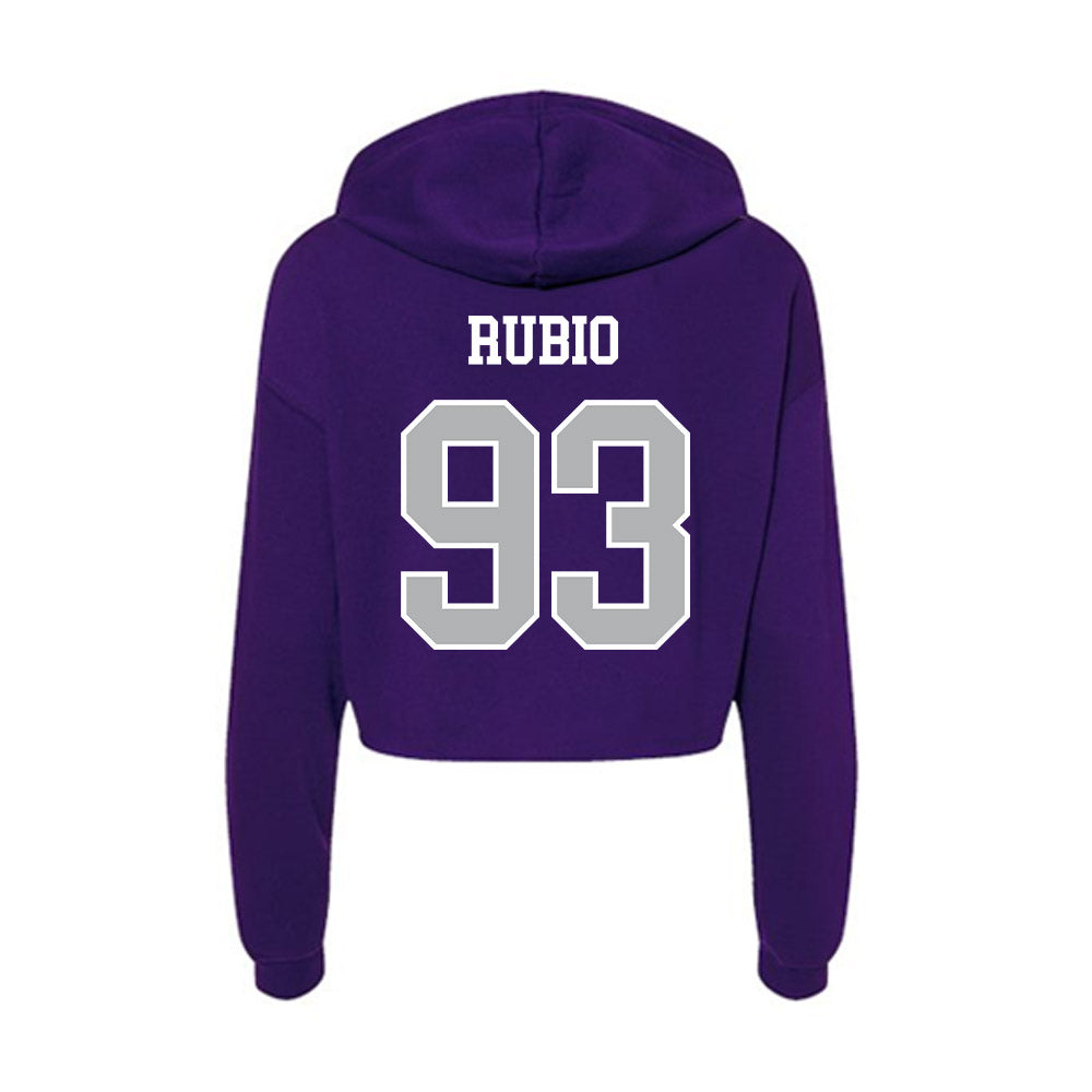 SBU - NCAA Football : Isaiah Rubio - Classic Shersey Women's Crop Fleece Hoodie-1