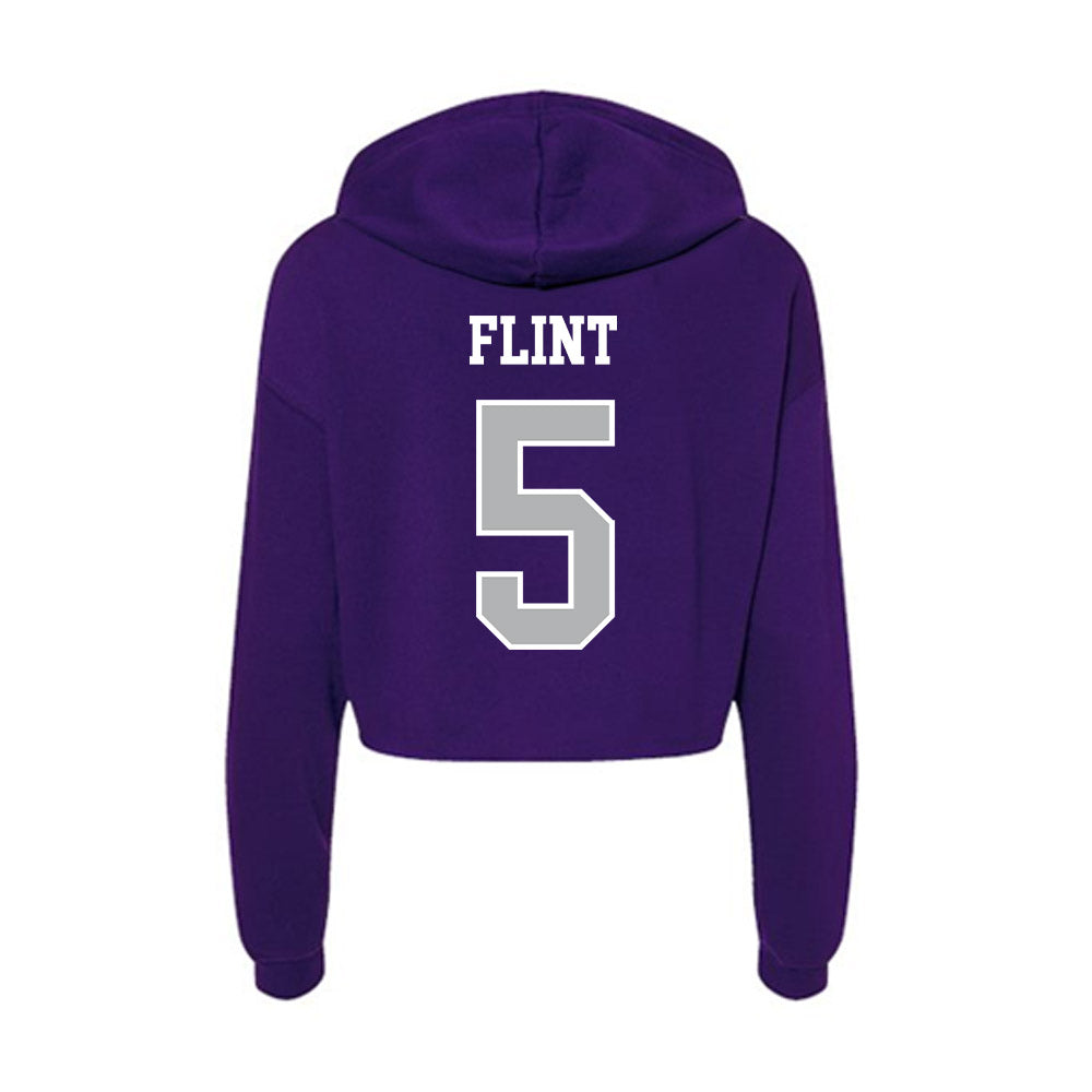 SBU - NCAA Football : Keivon Flint - Classic Shersey Women's Crop Fleece Hoodie-1