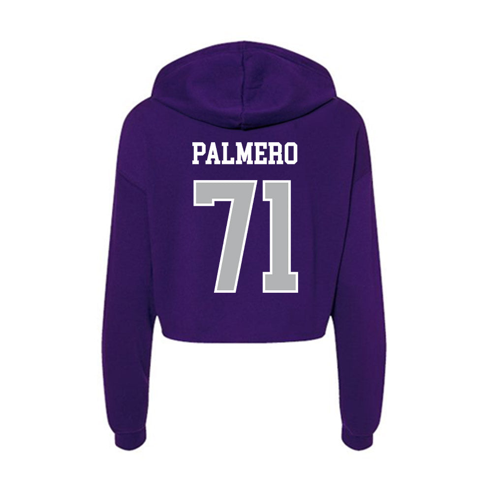 SBU - NCAA Football : Allen Palmero - Classic Shersey Women's Crop Fleece Hoodie-1