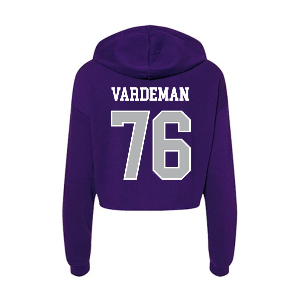 SBU - NCAA Football : Jackson Vardeman - Classic Shersey Women's Crop Fleece Hoodie-1
