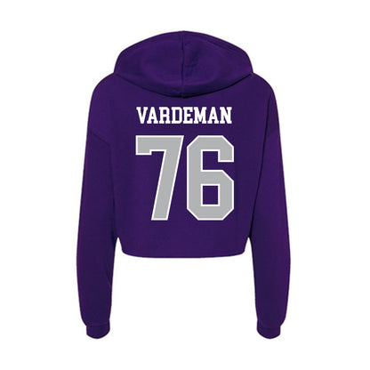 SBU - NCAA Football : Jackson Vardeman - Classic Shersey Women's Crop Fleece Hoodie-1