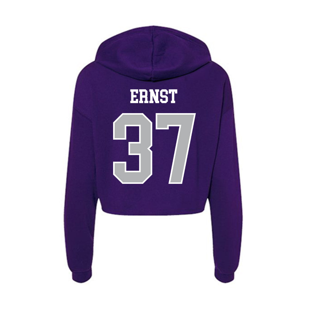 SBU - NCAA Football : Braxton Ernst - Classic Shersey Women's Crop Fleece Hoodie-1