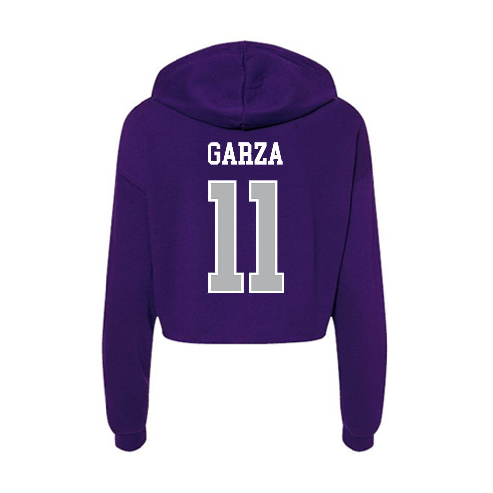 SBU - NCAA Women's Volleyball : Madison Garza - Classic Shersey Women's Crop Fleece Hoodie-1