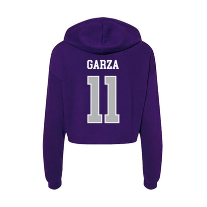 SBU - NCAA Women's Volleyball : Madison Garza - Classic Shersey Women's Crop Fleece Hoodie-1