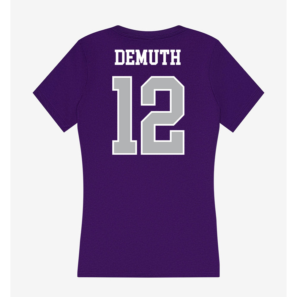 SBU - NCAA Women's Volleyball : Marissa Demuth - Classic Shersey Women's V-Neck T-Shirt-1