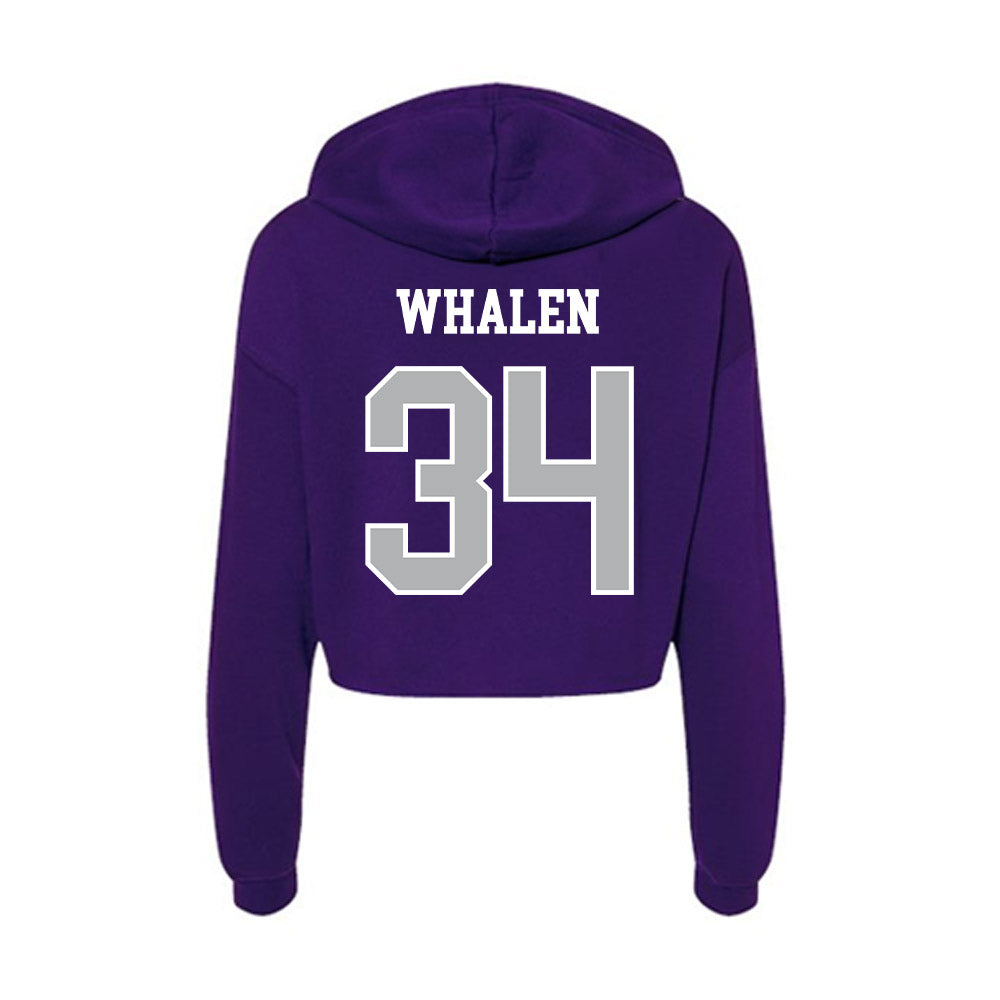 SBU - NCAA Women's Volleyball : Grace Whalen - Classic Shersey Women's Crop Fleece Hoodie-1