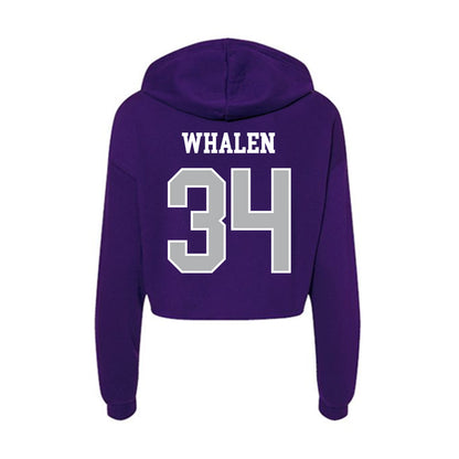 SBU - NCAA Women's Volleyball : Grace Whalen - Classic Shersey Women's Crop Fleece Hoodie-1