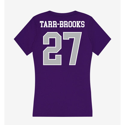 SBU - NCAA Football : Dominic Tarr-Brooks - Classic Shersey Women's V-Neck T-Shirt-1