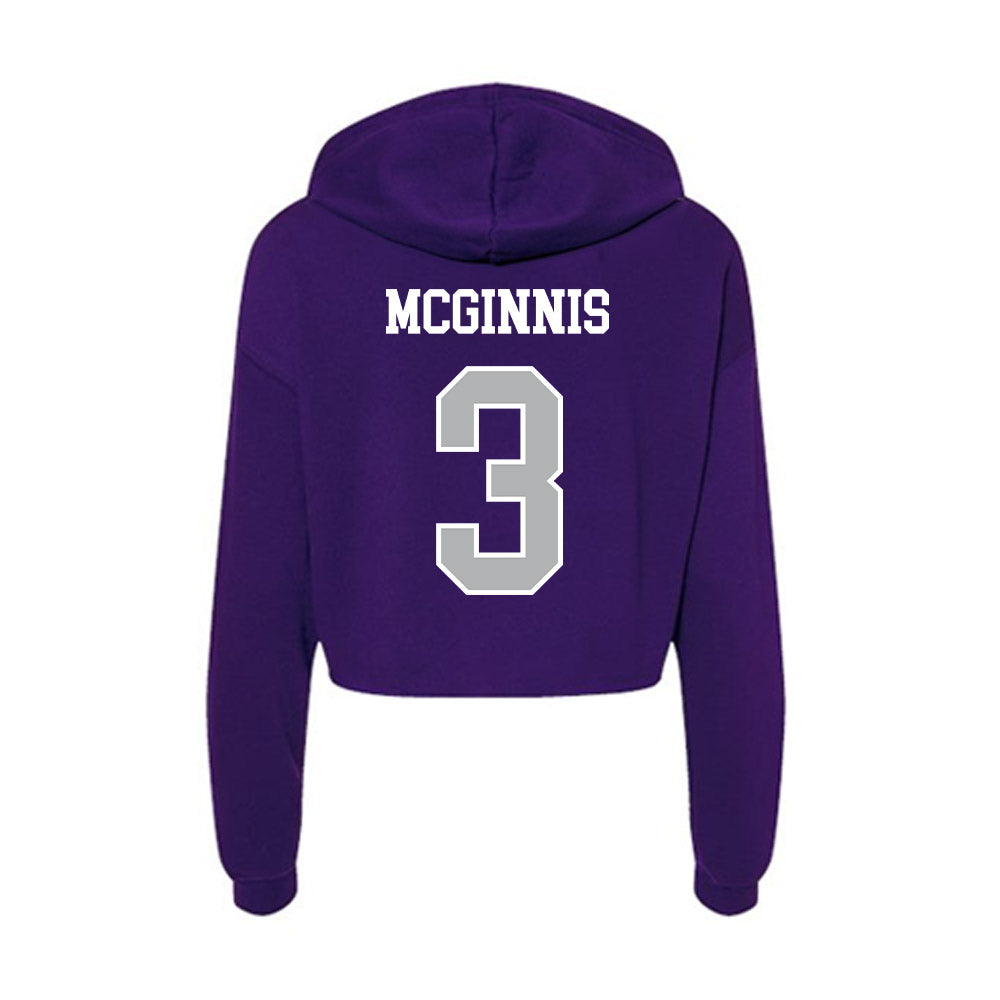 SBU - NCAA Football : Eric McGinnis McGinnis - Classic Shersey Women's Crop Fleece Hoodie-1