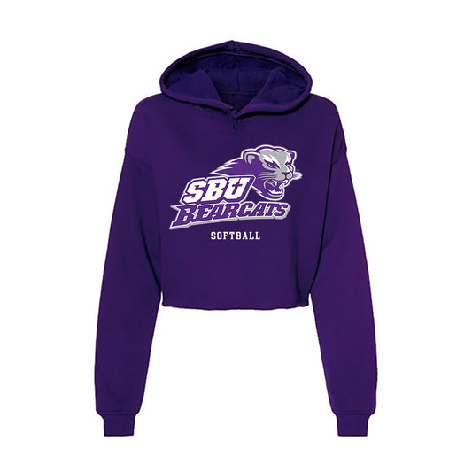 SBU - NCAA Softball : Ava Minton - Classic Shersey Women's Crop Fleece Hoodie-0