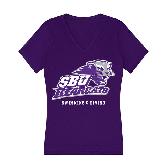 SBU - NCAA Men's Swimming & Diving : Sam Richardson - Classic Shersey Women's V-Neck T-Shirt-0