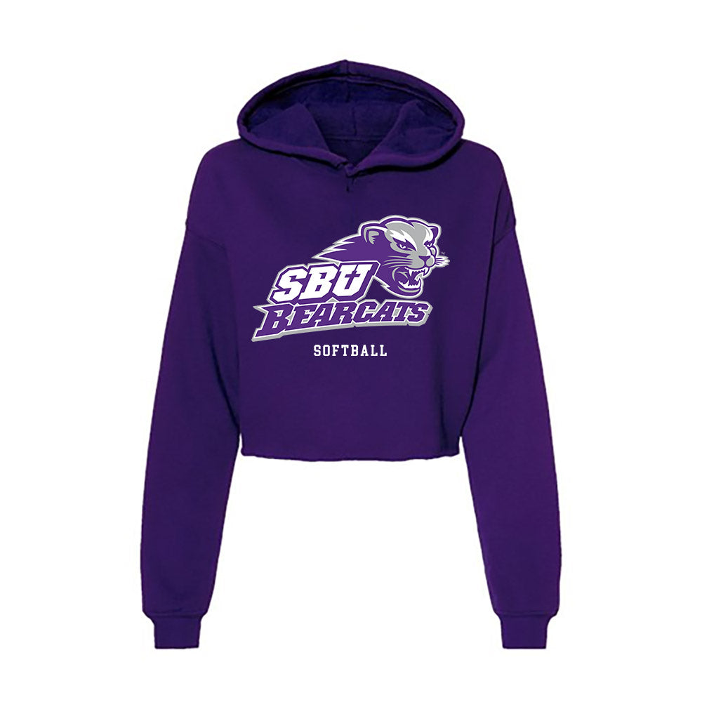 SBU - NCAA Softball : Mia Hendrickson - Classic Shersey Women's Crop Fleece Hoodie-0