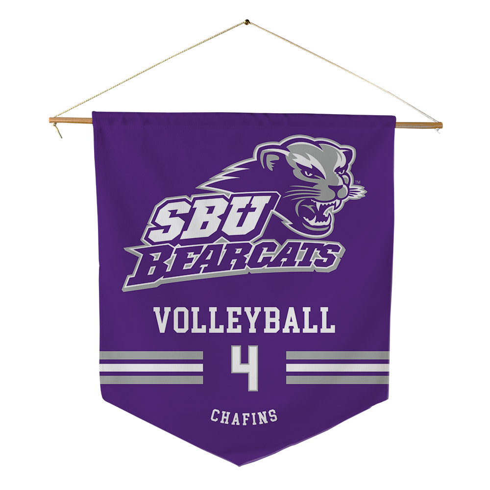 SBU - NCAA Women's Volleyball : Chloe Chafins - Pennant - 18" x 21"-0