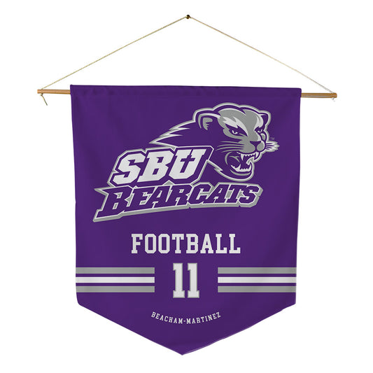 SBU - NCAA Football : Jaiden Beacham-Martinez - Pennant - 18" x 21"-0