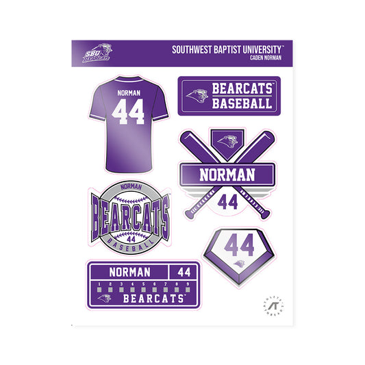 SBU - NCAA Baseball : Caden Norman - Sticker Sheet-0