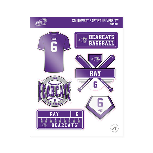 SBU - NCAA Baseball : Ryan Ray - Sticker Sheet-0