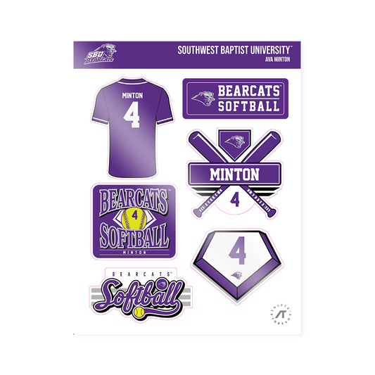 SBU - NCAA Softball : Ava Minton - Sticker Sheet-0