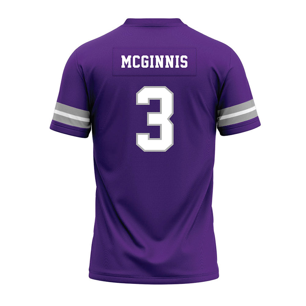 SBU - NCAA Football : Eric McGinnis McGinnis - Purple Premium Football Jersey-1