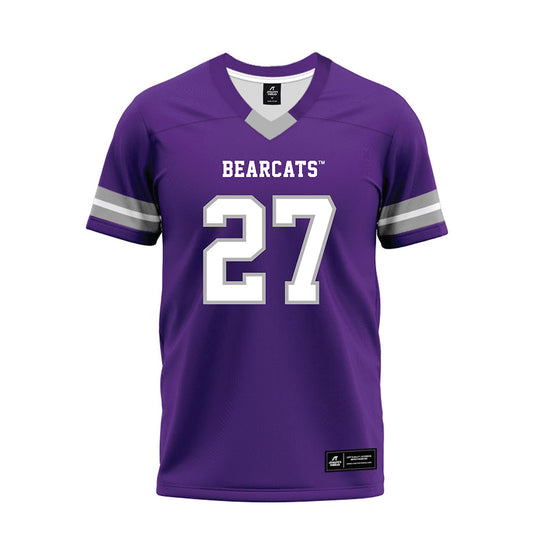 SBU - NCAA Football : Dominic Tarr-Brooks - Purple Premium Football Jersey-0