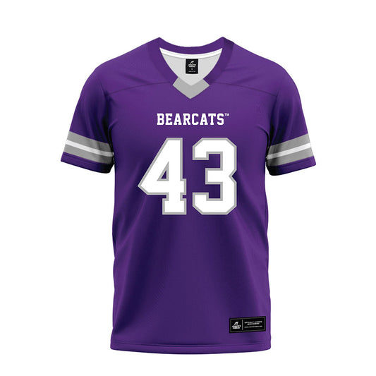 SBU - NCAA Football : Luca Wilson - Purple Premium Football Jersey-0