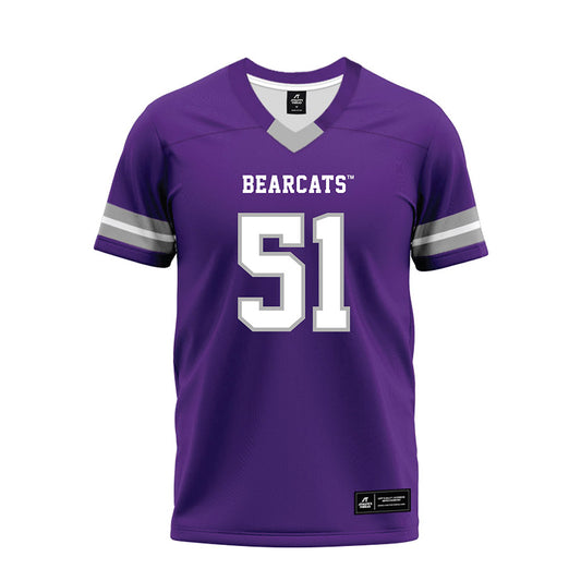 SBU - NCAA Football : Samuel Savich - Purple Premium Football Jersey-0