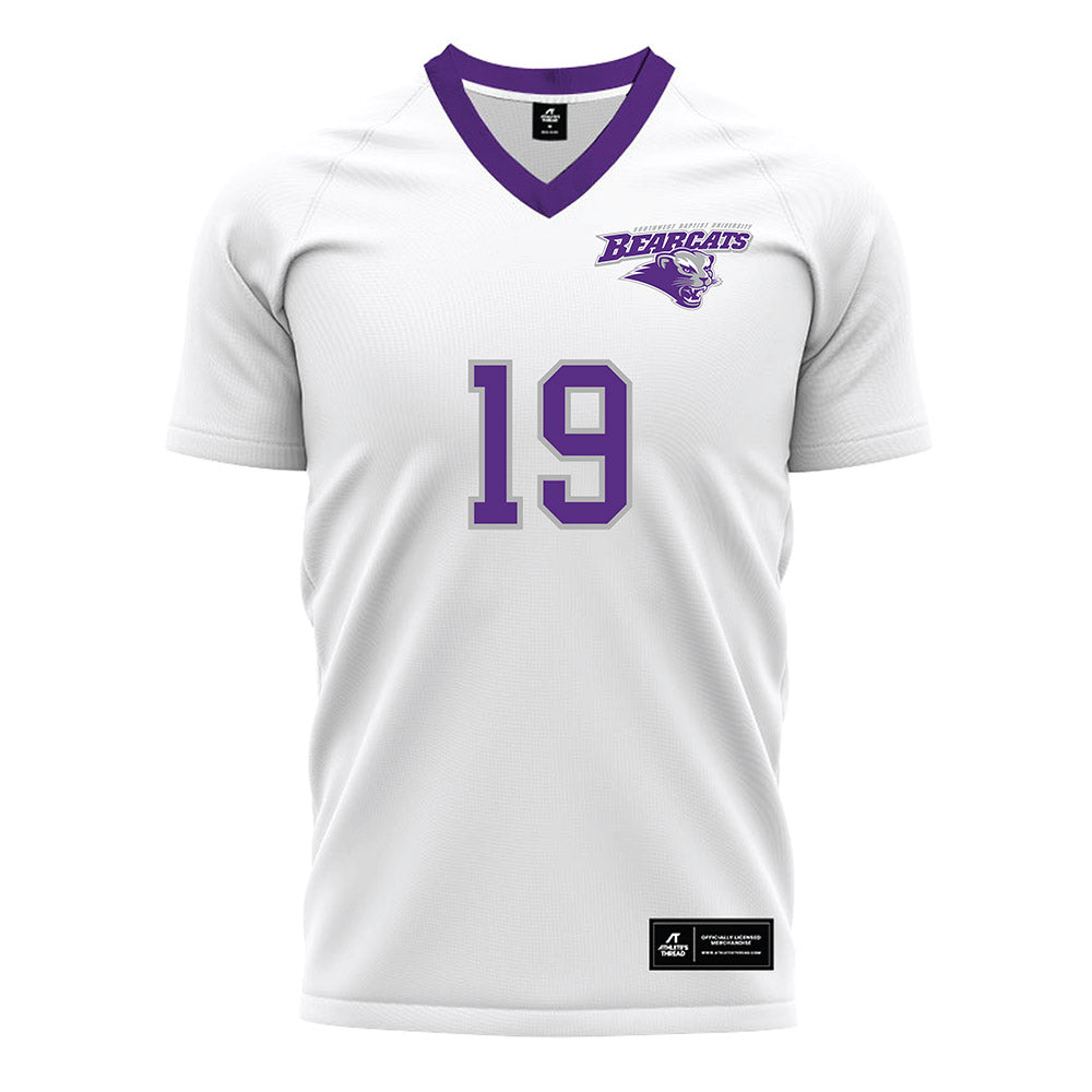 SBU - NCAA Men's Soccer : Jorge Munoz - White Soccer Jersey-0