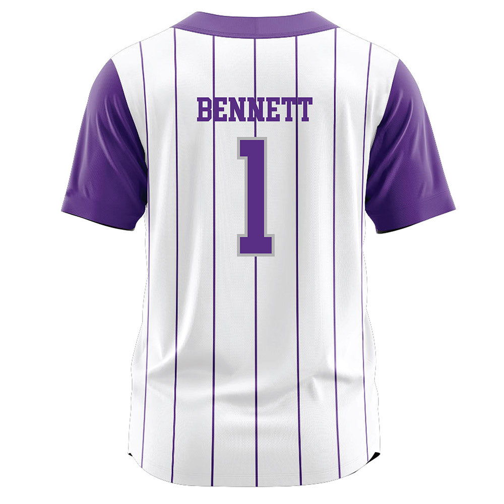 SBU - NCAA Softball : Joscelyn Bennett - White Jersey-1