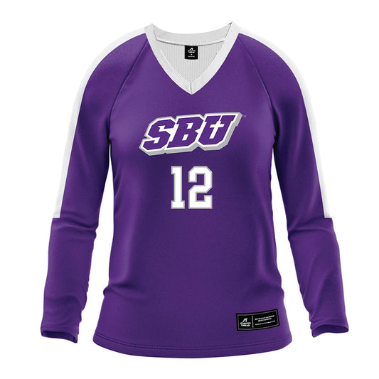 SBU - NCAA Women's Volleyball : Marissa Demuth - Purple Volleyball Jersey-0