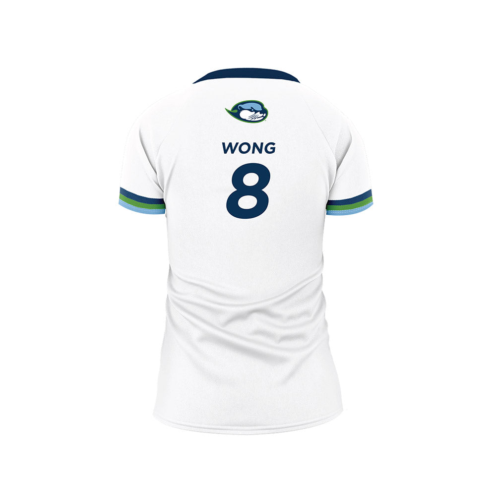  - NCAA Women's Volleyball : Natalie Wong - White Volleyball Jersey-1