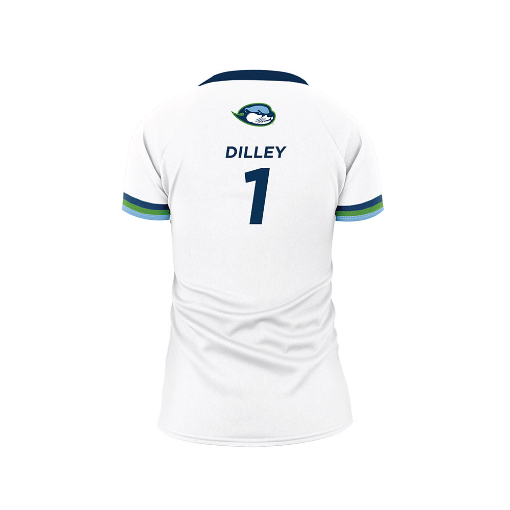 CSU Monterey Bay - NCAA Women's Volleyball : Mia Dilley - White Volleyball Jersey-1