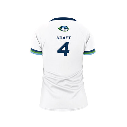 CSU Monterey Bay - NCAA Women's Volleyball : Jenna Kraft - White Volleyball Jersey-1