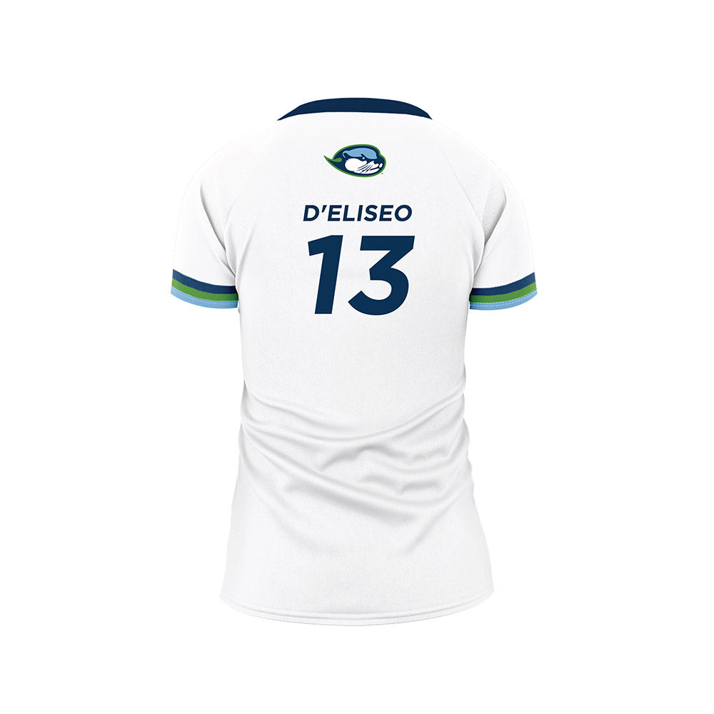 CSU Monterey Bay - NCAA Women's Volleyball : Juliette D'Eliseo - White Volleyball Jersey-1