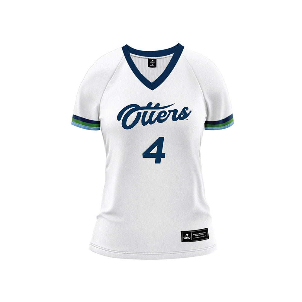 CSU Monterey Bay - NCAA Women's Volleyball : Jenna Kraft - White Volleyball Jersey-0