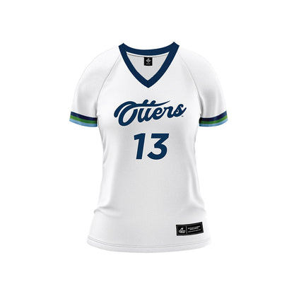 CSU Monterey Bay - NCAA Women's Volleyball : Juliette D'Eliseo - White Volleyball Jersey-0