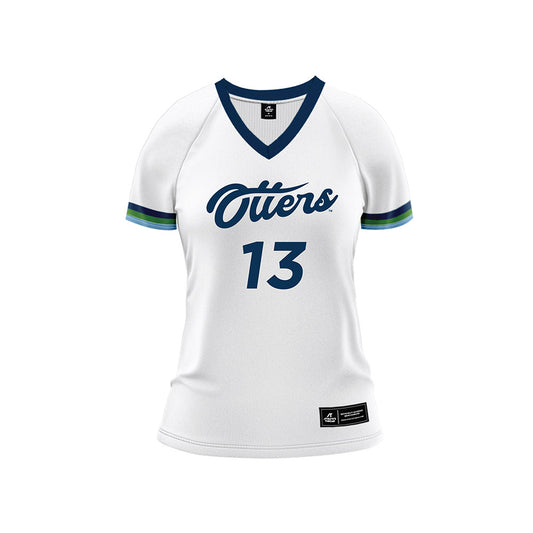 CSU Monterey Bay - NCAA Women's Volleyball : Juliette D'Eliseo - White Volleyball Jersey-0