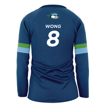 - NCAA Women's Volleyball : Natalie Wong - Navy Volleyball Jersey-1