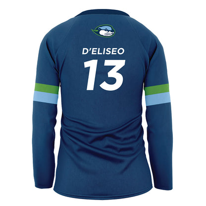 CSU Monterey Bay - NCAA Women's Volleyball : Juliette D'Eliseo - Navy Volleyball Jersey-1