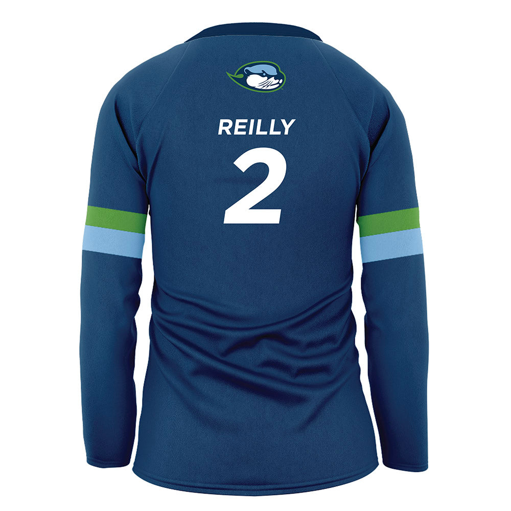 CSU Monterey Bay - NCAA Women's Volleyball : Rowan Reilly - Navy Volleyball Jersey-1